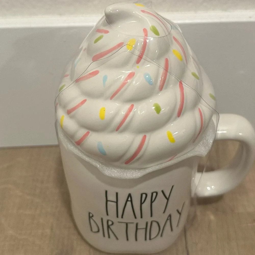 Rae Dunn Happy Birthday‎ Mug.  Rare.